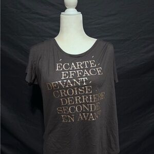 Bella Canvas Charcoal T-Shirt with Bronze Text